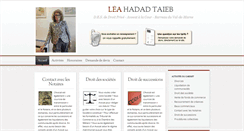 Desktop Screenshot of leataieb-avocat.fr