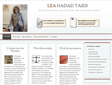 Tablet Screenshot of leataieb-avocat.fr